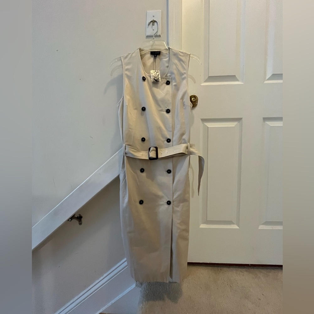 NWT. The limited double breasted trench wrap dress with belt